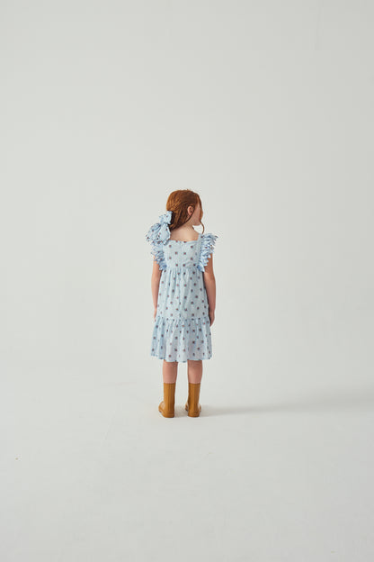 GINGERSNAPS - Chloe Apron Dress With Smocked Bodice & Petal Sleeve