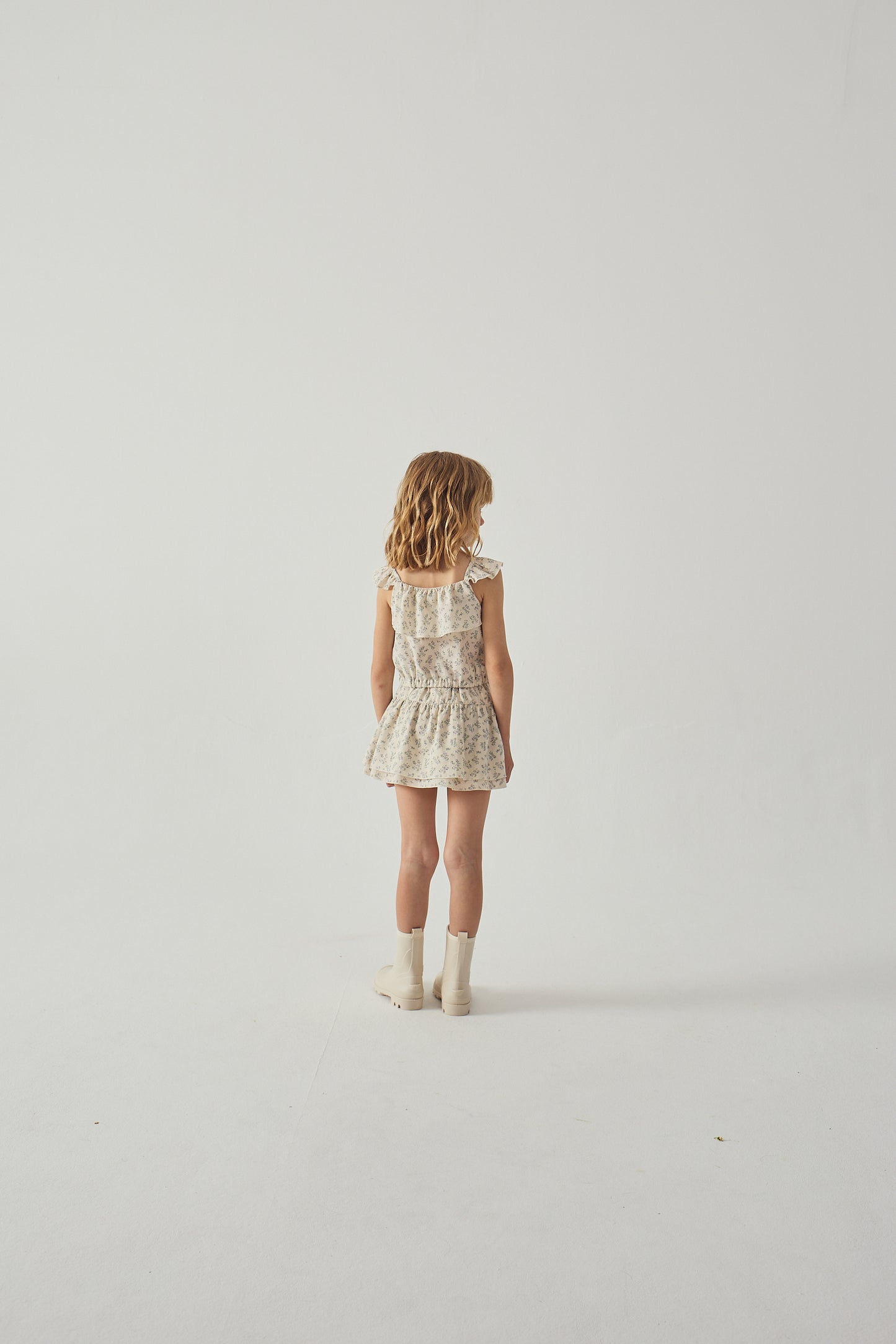 GINGERSNAPS - Ambessa Strappy Ruffled Top & Tiered Skirt Set