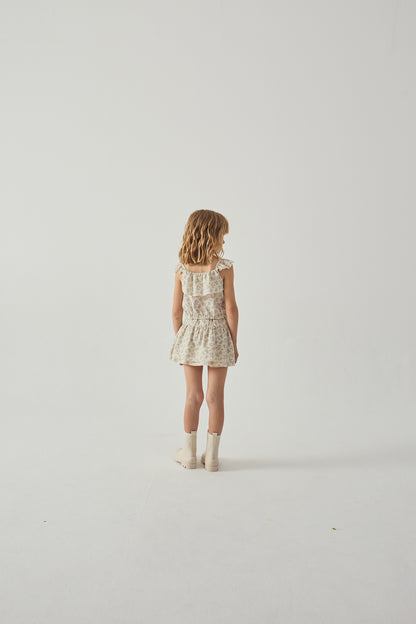 GINGERSNAPS - Ambessa Strappy Ruffled Top & Tiered Skirt Set