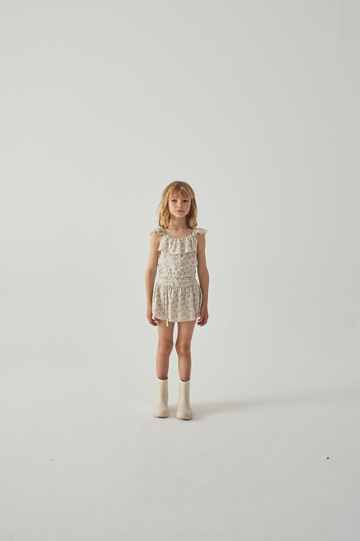 GINGERSNAPS - Ambessa Strappy Ruffled Top & Tiered Skirt Set