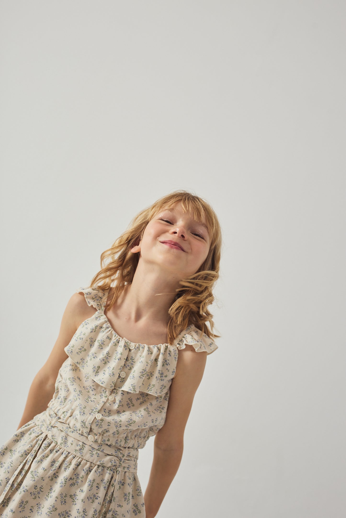 GINGERSNAPS - Ambessa Strappy Ruffled Top & Tiered Skirt Set