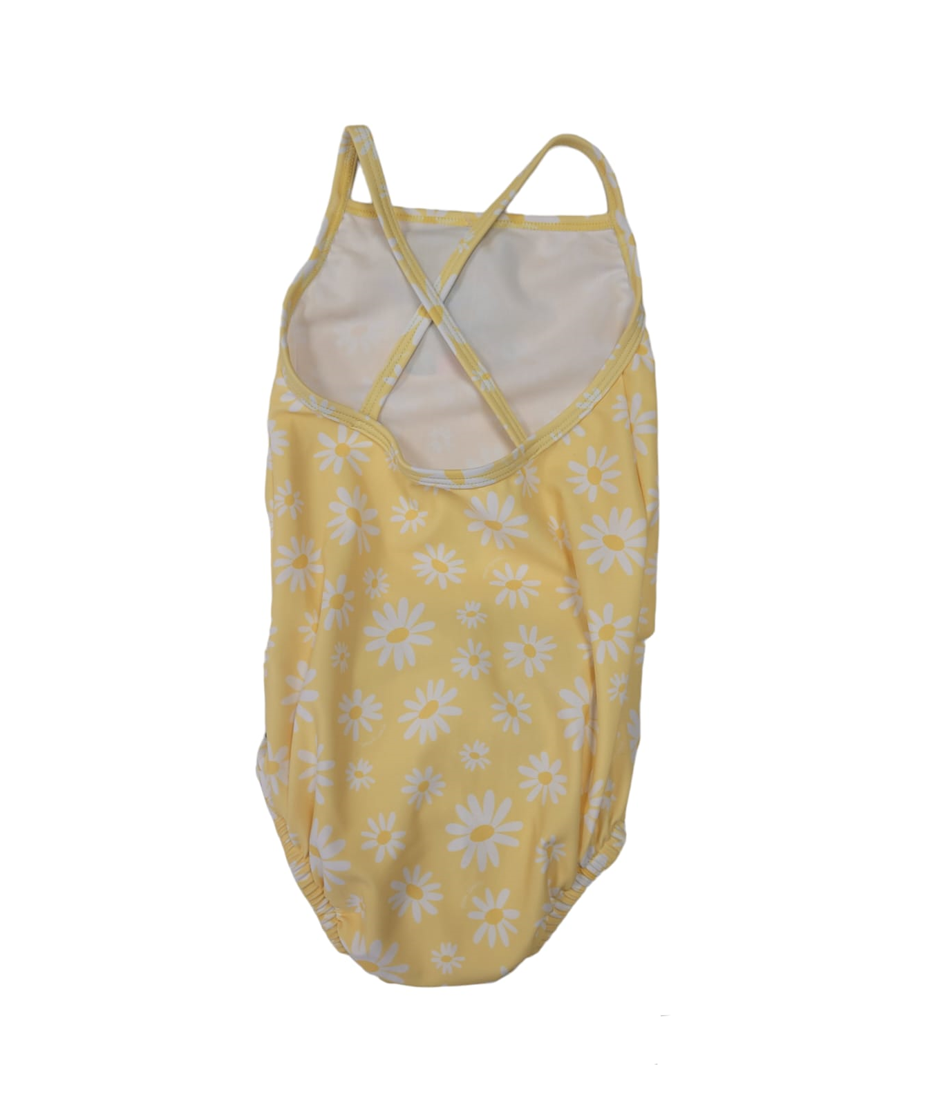 Yellow Girls Swimsuit with Built-in Swim Diaper