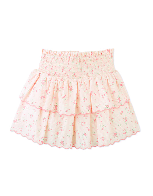 GINGERSNAPS - Bea Skort With Smocked Bodice & Embroidered Scallop