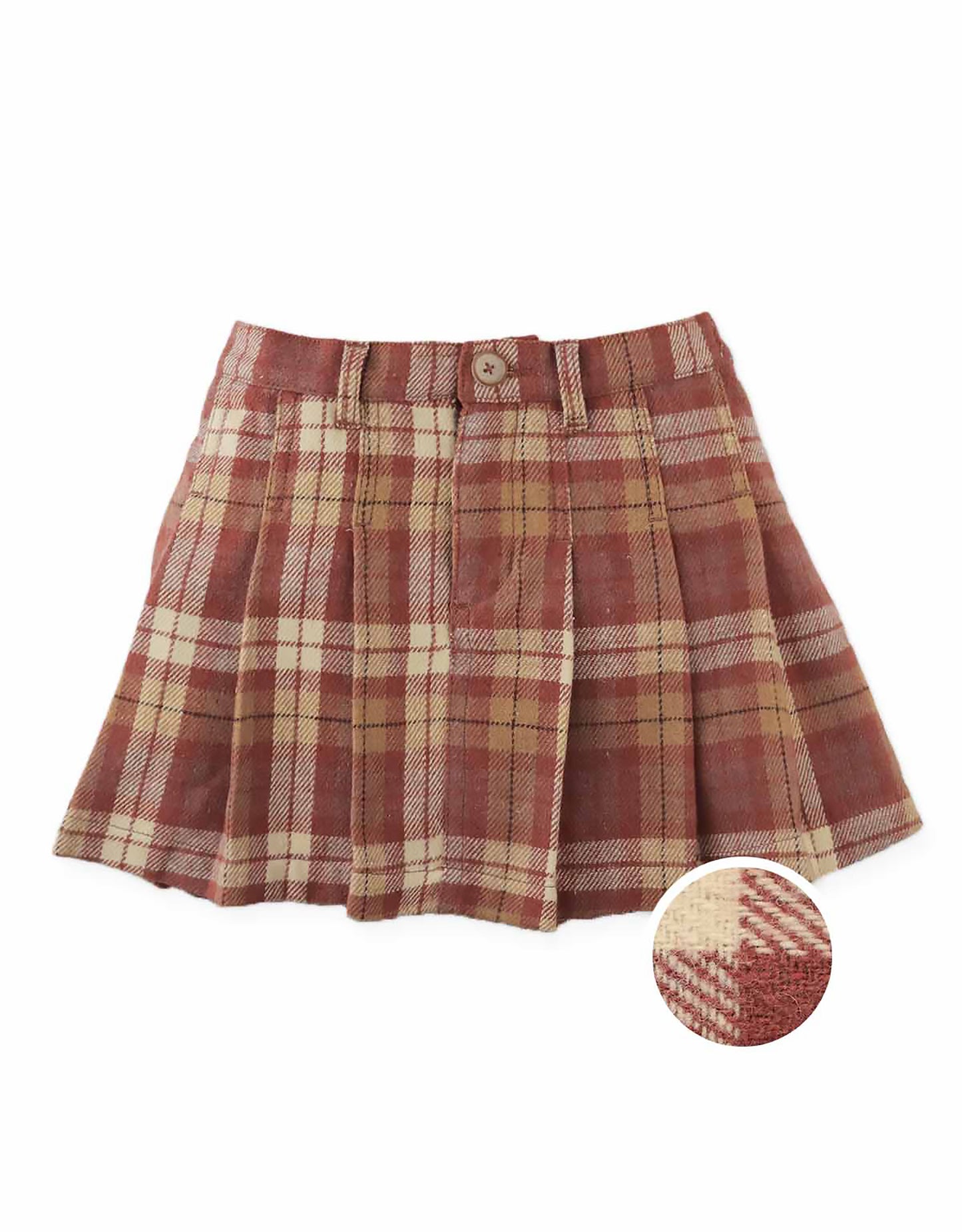 GINGERSNAPS - Eugenia Pleated Plaid Skort