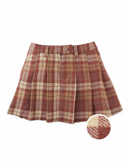 GINGERSNAPS - Eugenia Pleated Plaid Skort