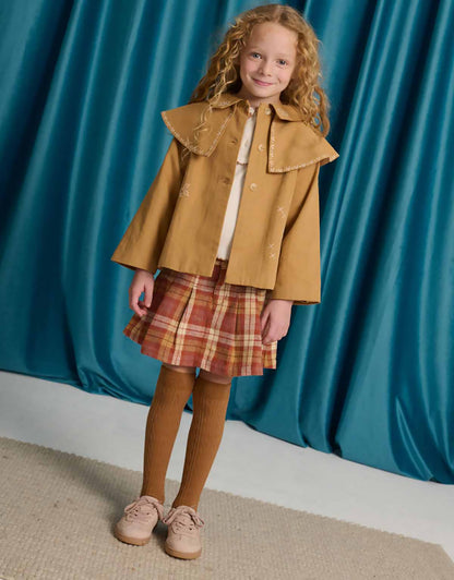 GINGERSNAPS - Eugenia Pleated Plaid Skort