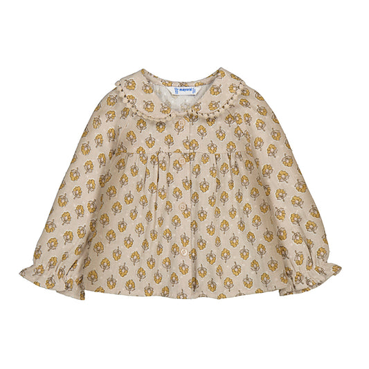 MAYORAL - plumeti chiffon blouse - Honey
