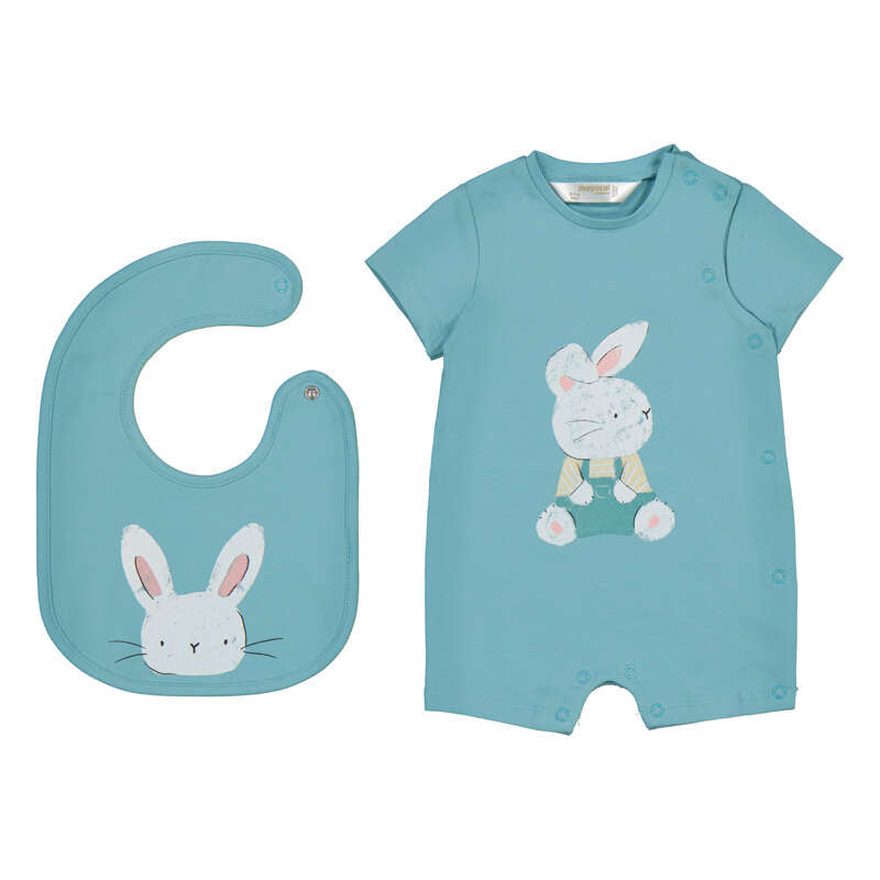 MAYORAL - short romper with bib