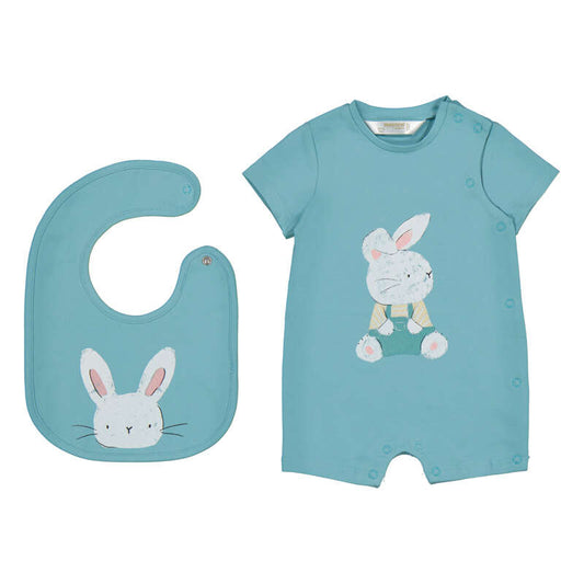 MAYORAL - short romper with bib