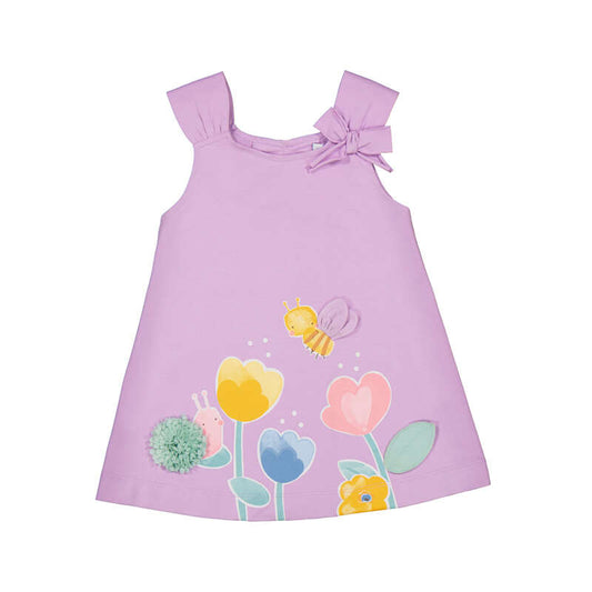 MAYORAL - Dress with graphic - Lilac