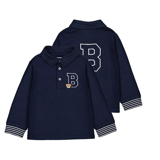 MAYORAL - L/s smooth detail polo