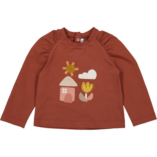 MAYORAL - L/s t-shirt - Terracotta