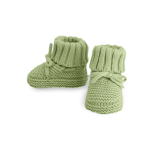 MAYORAL - Knit booties - Seaweed