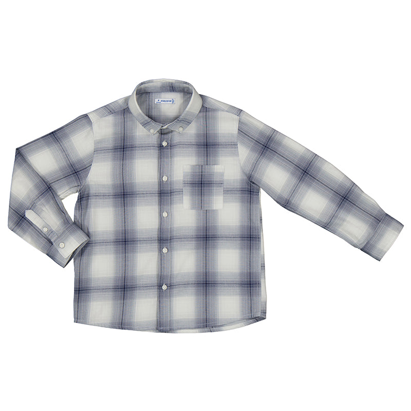 MAYORAL - L/s checked shirt