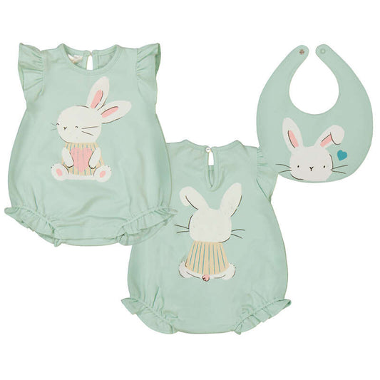 MAYORAL - romper and bib set