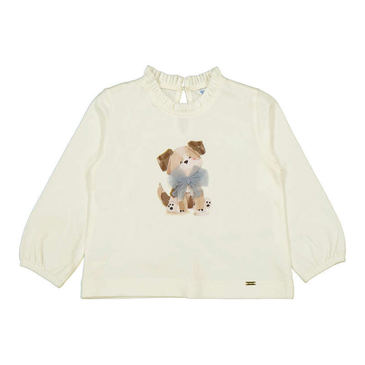 MAYORAL - L/s shirt dress - Cream