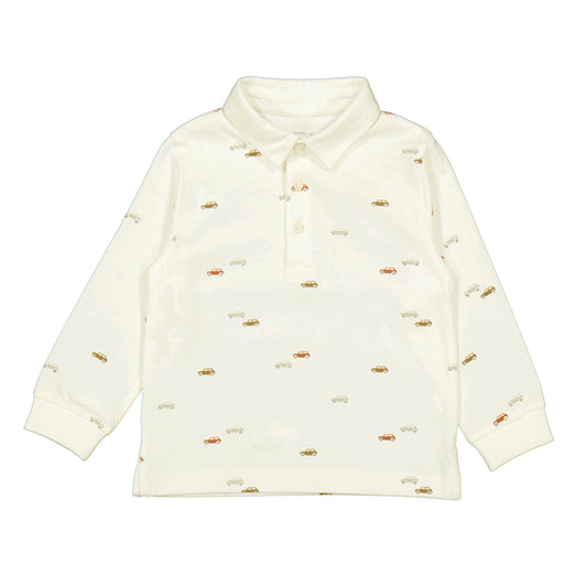 MAYORAL - L/s printed polo - Cars
