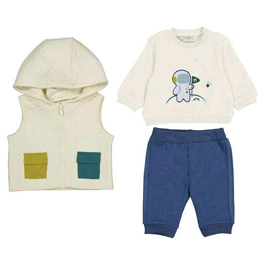 MAYORAL - 3-piece tracksuit w/vest