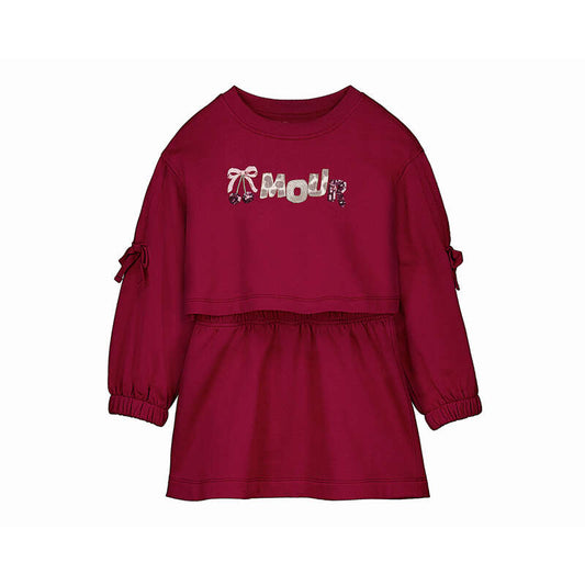 MAYORAL - Embroidered fleece dress