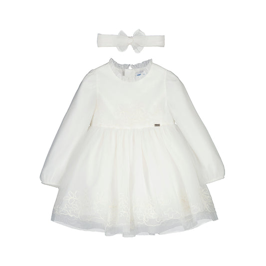 MAYORAL - Tulle embroided ceremony dress
