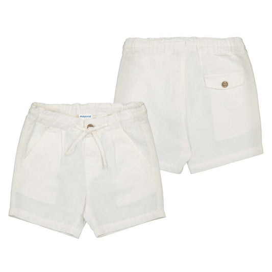 MAYORAL - Linen bermuda - Cream