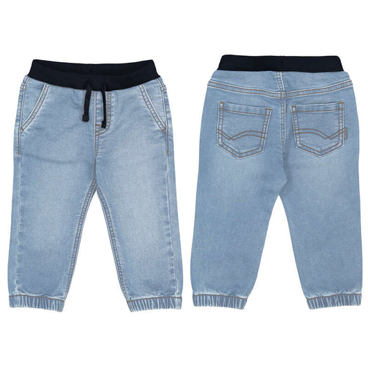 MAYORAL - Soft denim jogger pants