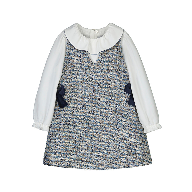 MAYORAL - Combined pinafore dress