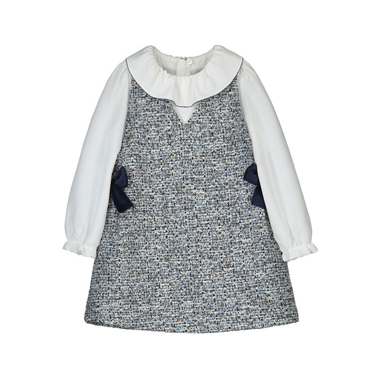 MAYORAL - Combined pinafore dress