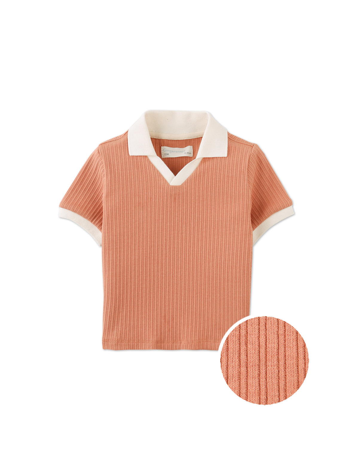 GINGERSNAPS - Baby Samuel Continuous Collar Polo Tee