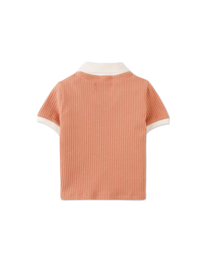GINGERSNAPS - Baby Samuel Continuous Collar Polo Tee
