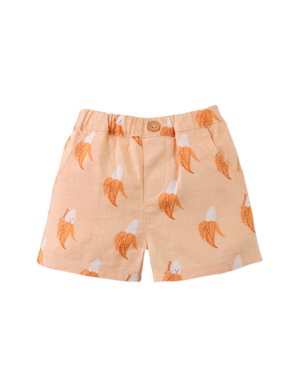 GINGERSNAPS - Baby Thomas Banana Cartoon Print Shorts