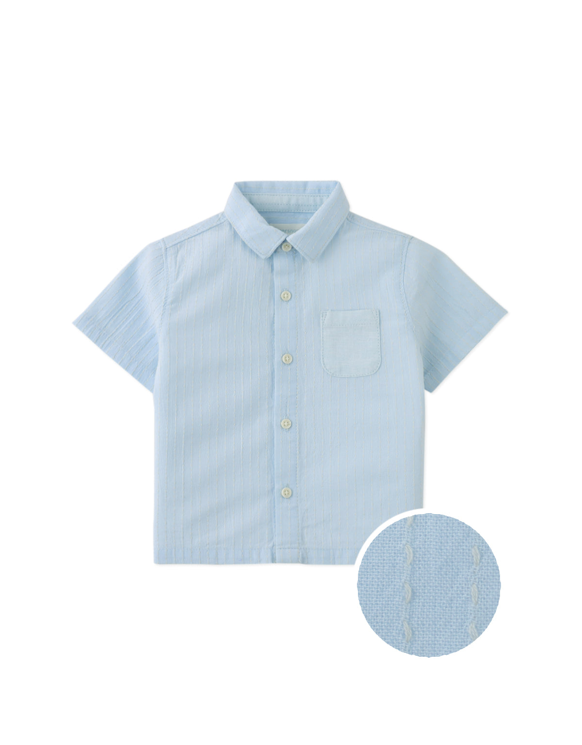 GINGERSNAPS - Baby Thomas Striped Dobby Shirt With Pocket