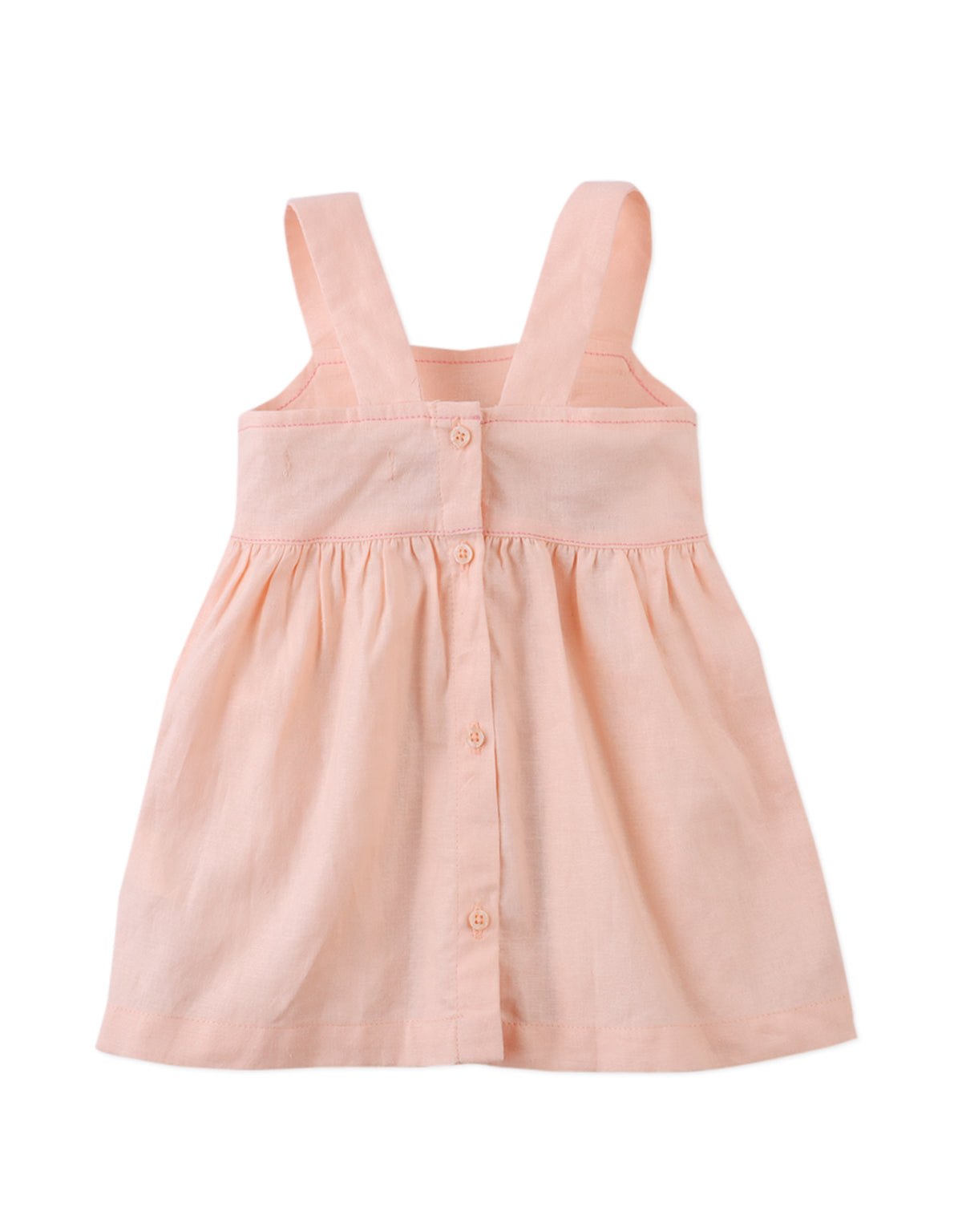 GINGERSNAPS - Baby Kayla Apron Dress With Bunny Embroidery