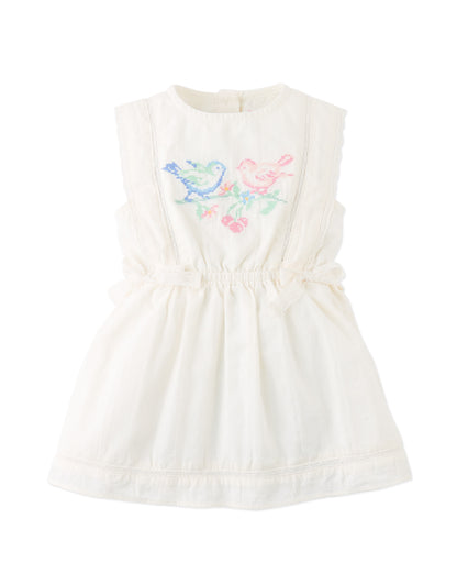 GINGERSNAPS - Baby Charlee Cross-Stitch Embroidered Dress With Wa