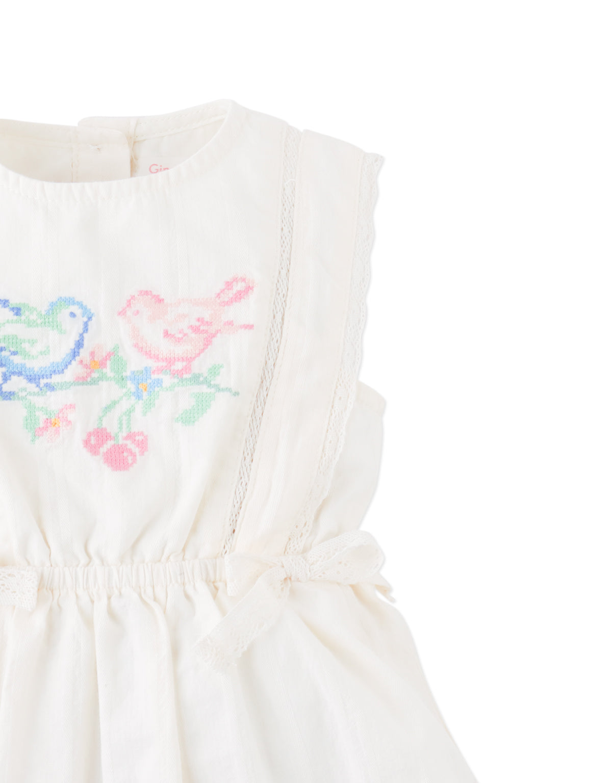 GINGERSNAPS - Baby Charlee Cross-Stitch Embroidered Dress With Wa