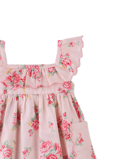 GINGERSNAPS - Baby Sidney Dress With Embroidered Scallop Details