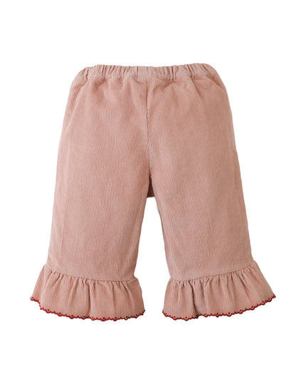 GINGERSNAPS - Baby Bessie Pants With Scallop Hem and Heart Plush