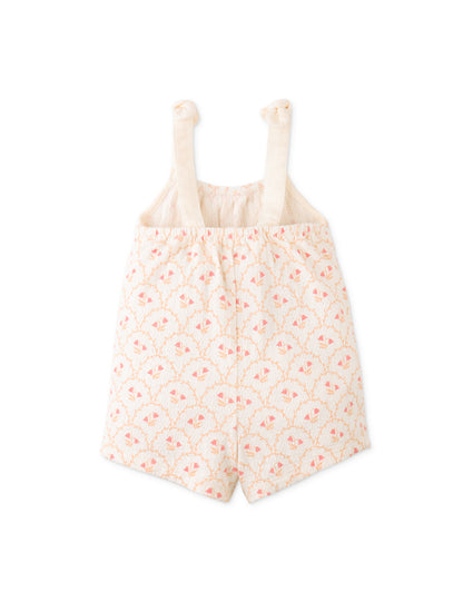 GINGERSNAPS - Baby Ramona Thick Jersey Playsuit With Bows