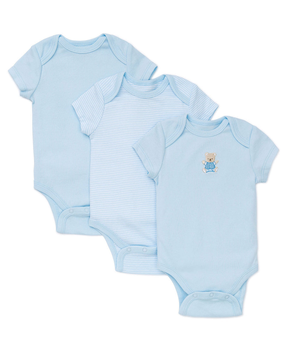 LITTLE ME - Cute Bear 3-Pack Bodysuits