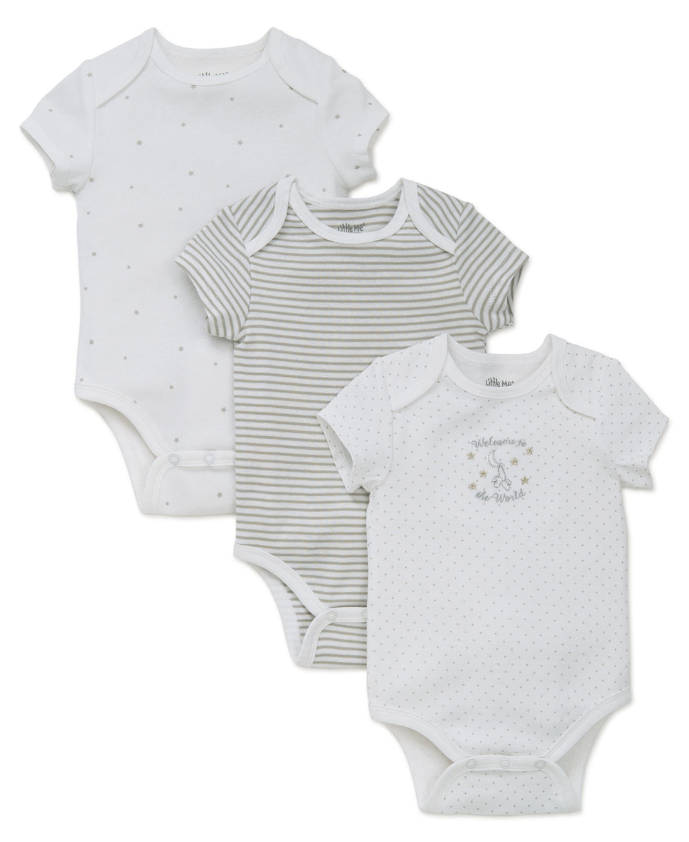 LITTLE ME - Welcome to the World 3-Pack Bodysuits