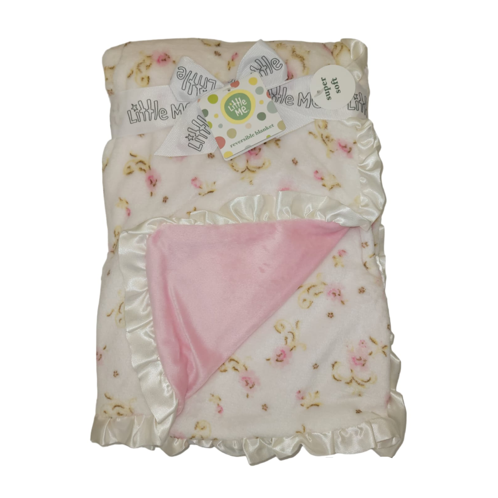 LITTLE ME - Rose Reversible Blanket