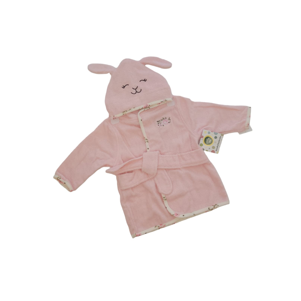 Hooded Bathrobe (Rose 0-9m)