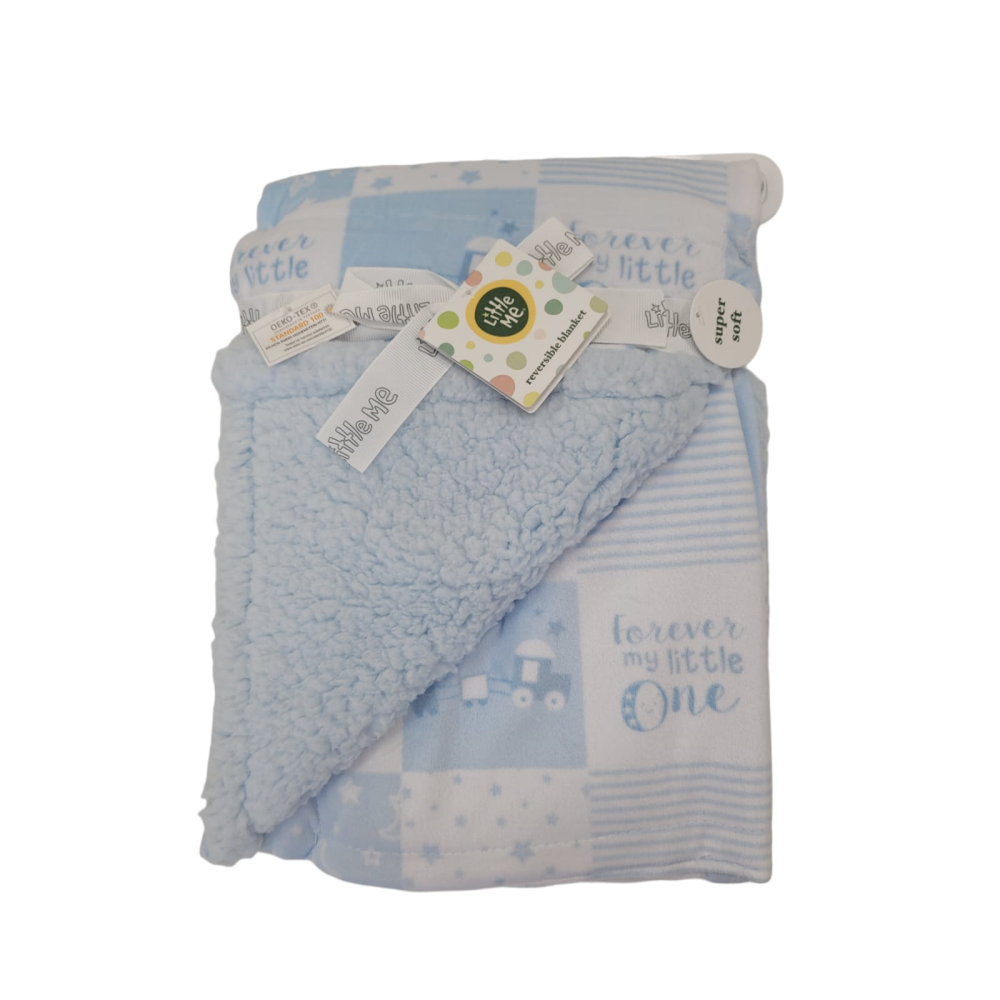 Super Soft Reversable Blanket - Blue