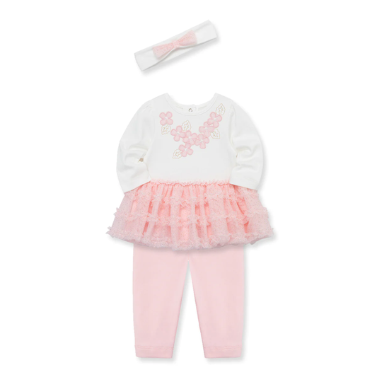 LITTLE ME - Flowers Tutu Set & Headband