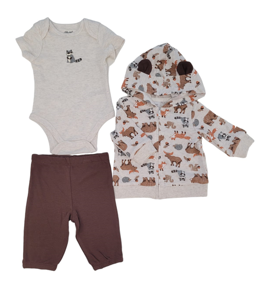 LITTLE ME - Woodland 3pc Hoodie Set