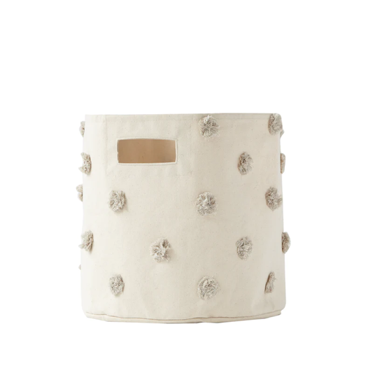 PEHR - Pom Pom Basket - Bin - Grey