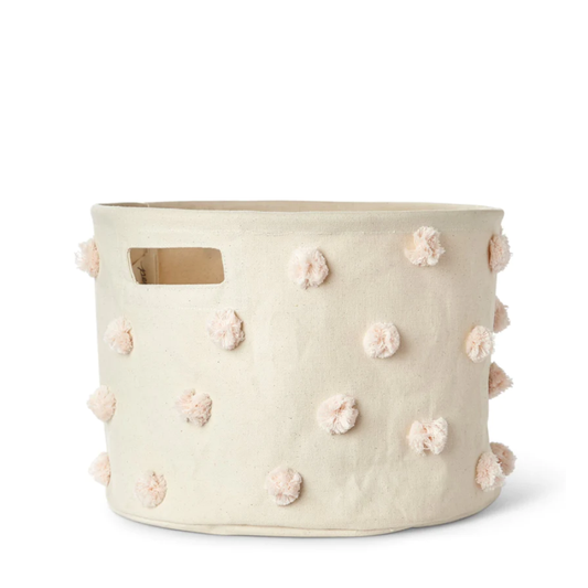 PEHR - Pom Pom Basket - Drum - Blush - Medium