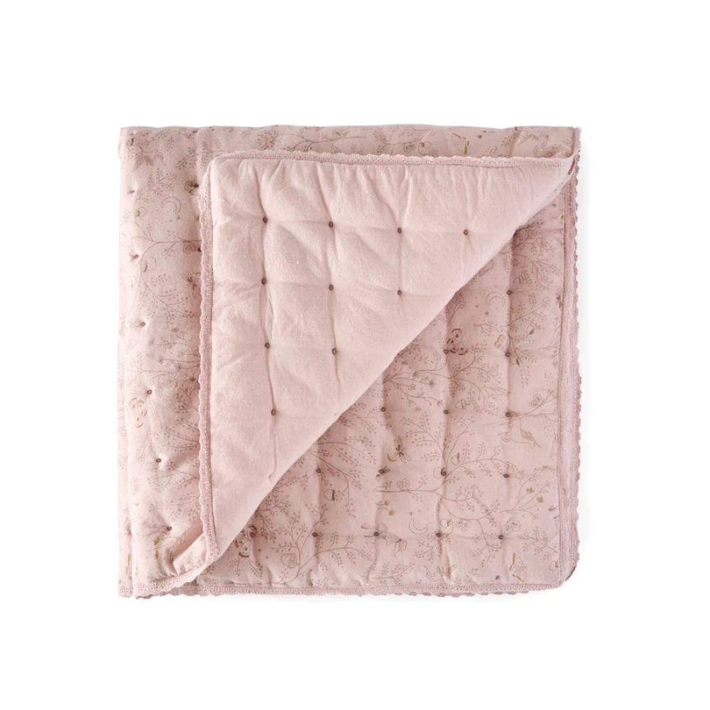 PEHR - Quilted Chambray Blanket - Secret Garden