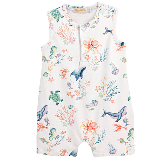BABY CLUB CHIC - Sea world romper