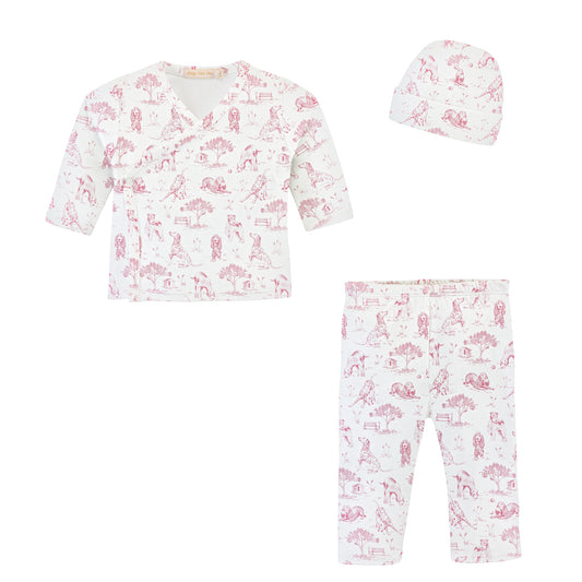 BABY CLUB CHIC - Take Me Home Set - Barking bliss - Pink